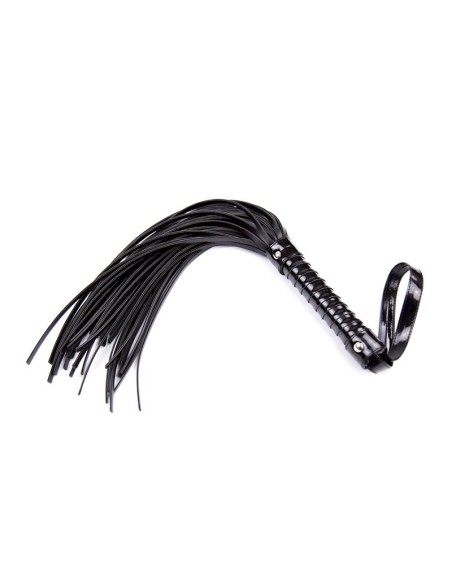 Flogger con Mango Brillante 44 cm Negro