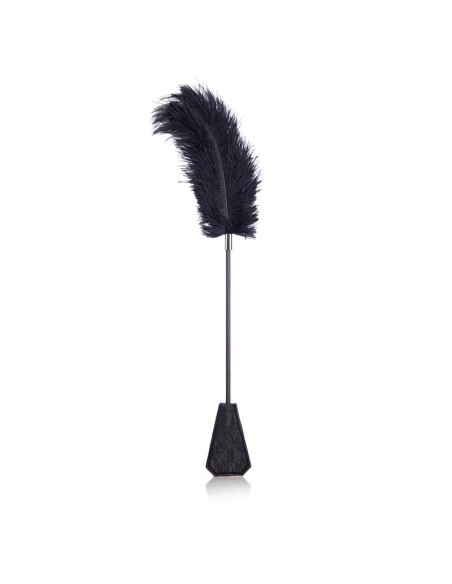 Plumero y Pala con Encaje 2 en 1 56 cm Negro