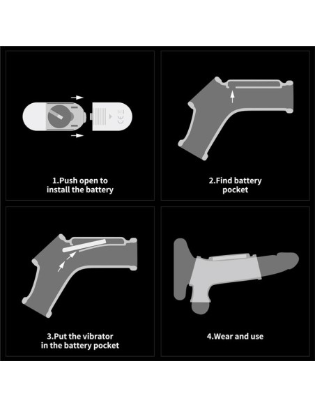 Funda Pene y Testiculos con Vibracion Silk Knights