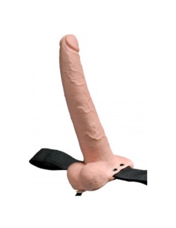 Arnes Elastico con Dildo Hueco 9 10 Funciones Vibracion USB Natural 2