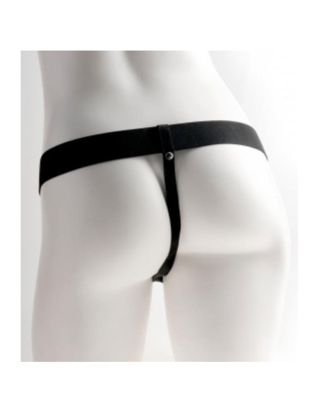Arnes Elastico con Dildo Hueco 9 10 Funciones Vibracion USB Natural
