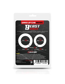 Anillo Doble para el Pene Silicona Solida 25 3 cm 2