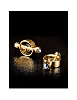 Pinzas para Pezones Magneticas Doradas 2