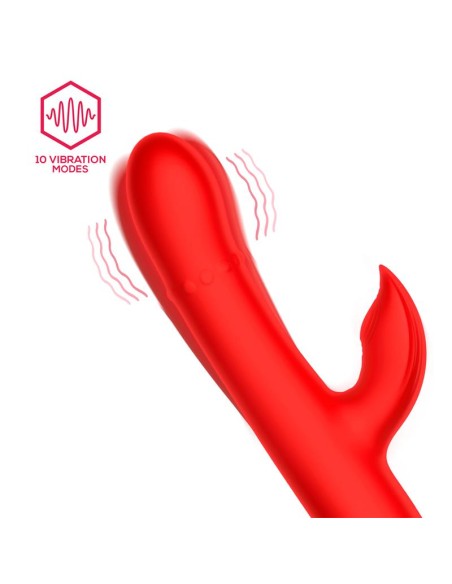 Divya Vibrador con Aro de Bolas Internas Up and Down y Pulsacion 3 Motores Independientes USB