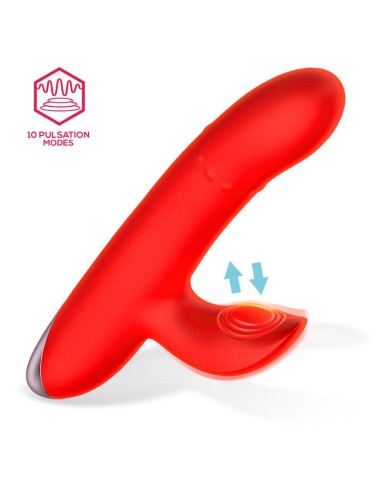 Divya Vibrador con Aro de Bolas Internas Up and Down y Pulsacion 3 Motores Independientes USB