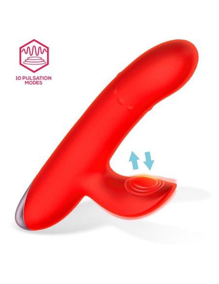 Divya Vibrador con Aro de Bolas Internas Up and Down y Pulsacion 3 Motores Independientes USB