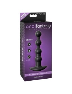 Rosario Anal Recargable Color Negro 2