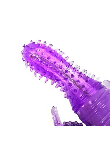 Travel Partner 18 cm Purpura con Estimulador Perianal