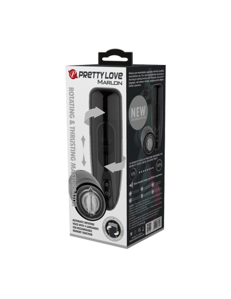 Masturbador Automatico Marlos con Vibracion y Movimiento USB