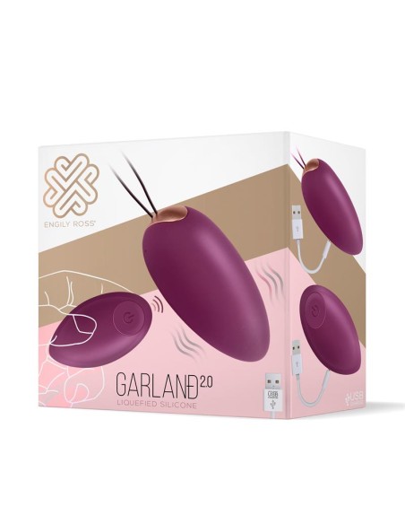 Garland 20 Huevo Vibrador Control Remoto USB Silicona Liquida Inyectada