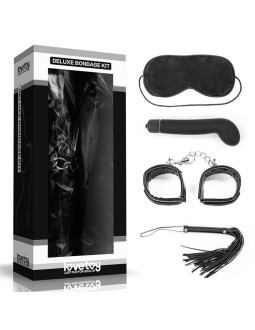Kit Bondage Deluxe con Vibrador Negro