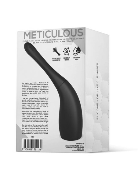 Meticulous Ducha Anal Deluxe Silicona Negro