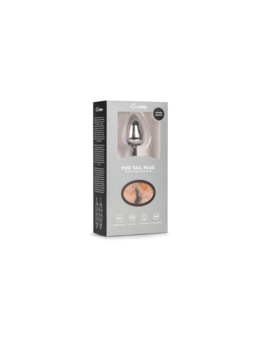 Plug con Cola de Zorro No 3 Plata