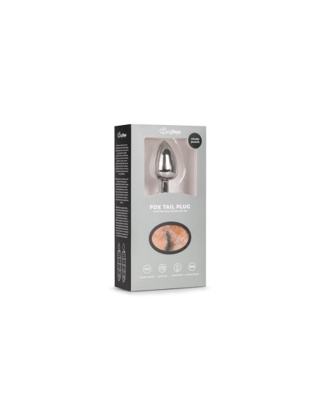 Plug con Cola de Zorro No 3 Plata