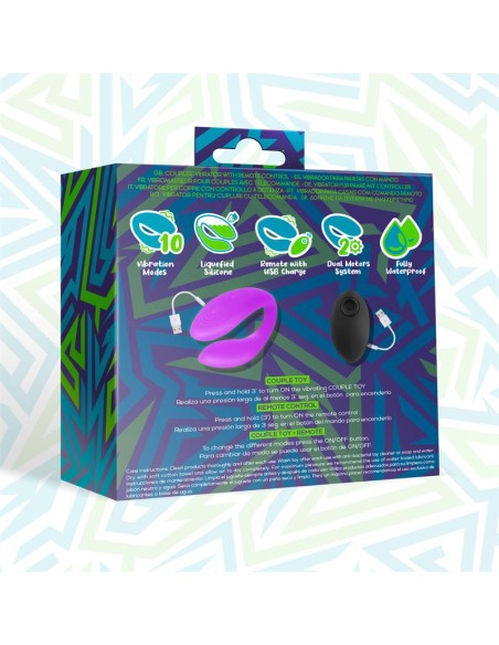 Roomie Vibrador para Parejas Silicona Liquida Unibody Control Remoto USB