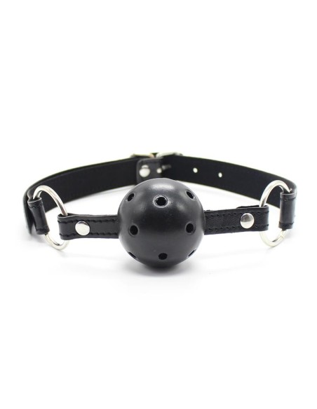 Mordaza Bola Transpirable 45 cm Negro