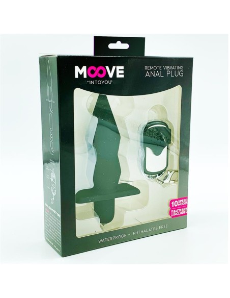 Plug Anal con Vibracion y Control Remoto Negro