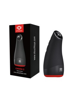 Chiven 3 Masturbador Masculino Efecto Calor Silicona Liquida Negro 2