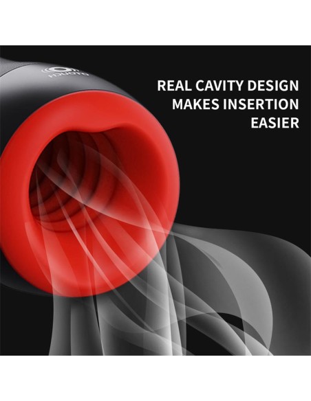 Chiven 3 Masturbador Masculino Efecto Calor Silicona Liquida Negro