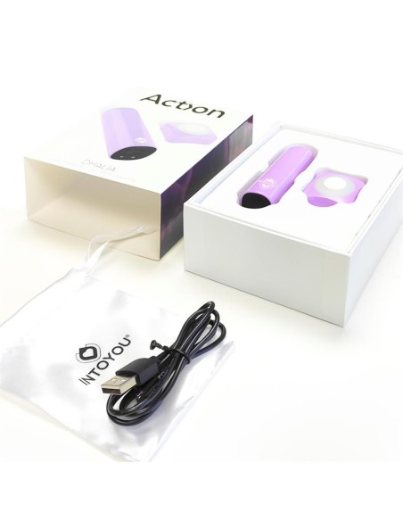 Dhalia Super Bala Vibradora Control Remoto Alta Potencia USB Pupura