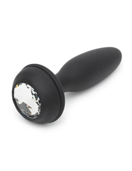 Plug Anal con Vibracion Doble Base Purpura Grande