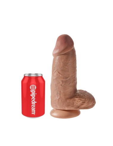 Dildo con Testiculos 9 Chubby Bronceado