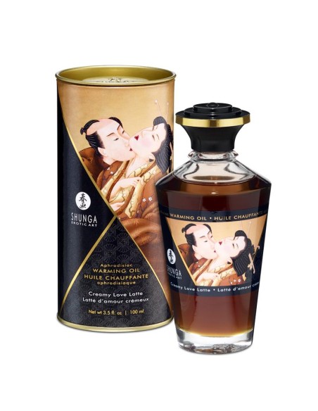 Shunga Aceite de Masaje Efecto Calor Aroma a Creamy Latte