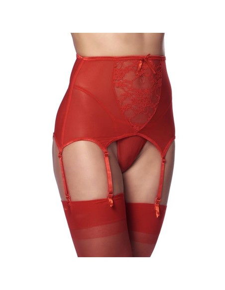 Liguero Ancho con Tanga Rojos