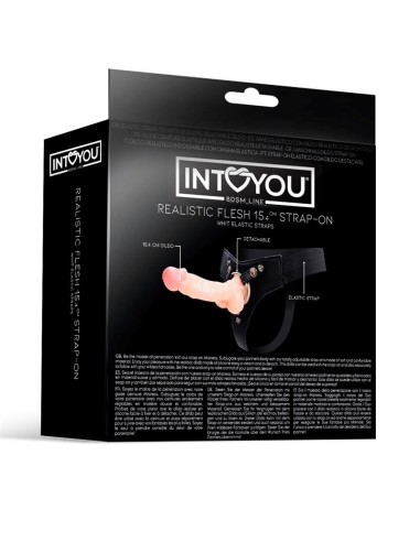 Mistress Arnes Elastico con Dildo de Silicona de 154 cm Natural