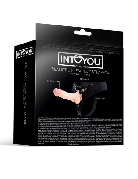 Mistress Arnes Elastico con Dildo de Silicona de 154 cm Natural