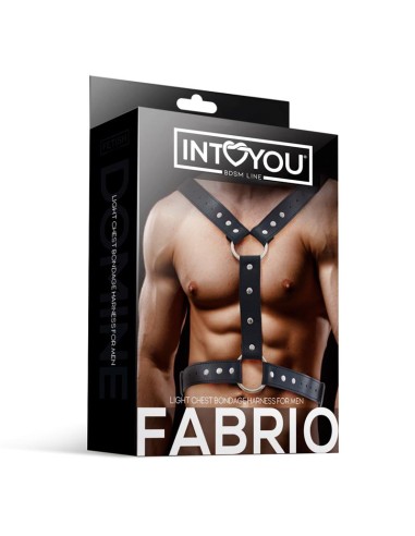 Fabrio Arnes Masculino para Bondage Cuero Vegano