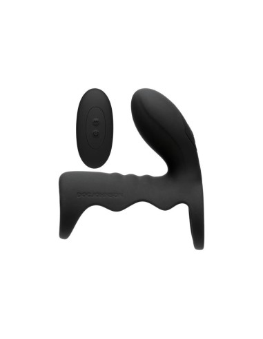 Jaula para el Pene con Vibracion y Control Remoto Negro