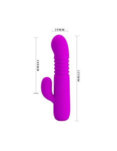 Leopold Vibrador con Funcion de Movimiento USB Silicona