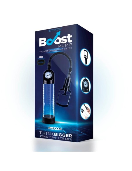 Bomba Manual con Medidor para el Pene PSX03 Transparente