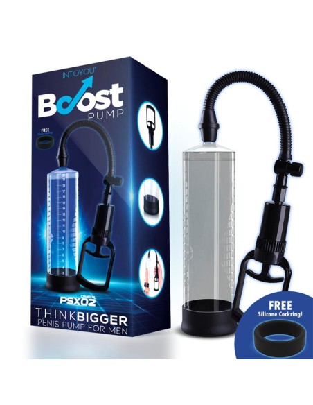 Bomba Manual para el Pene PSX02 Transparente