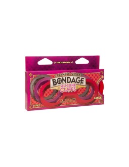 Esposas Japonesas para Bondage Silicona Premium Talla L Rojo 2