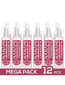 Pack de 12 Lubricante Base Agua Fresa 150 ml
