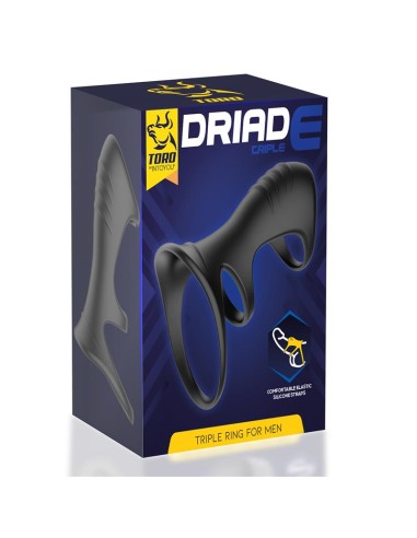 Driade Anillo Triple para Hombre Silicona