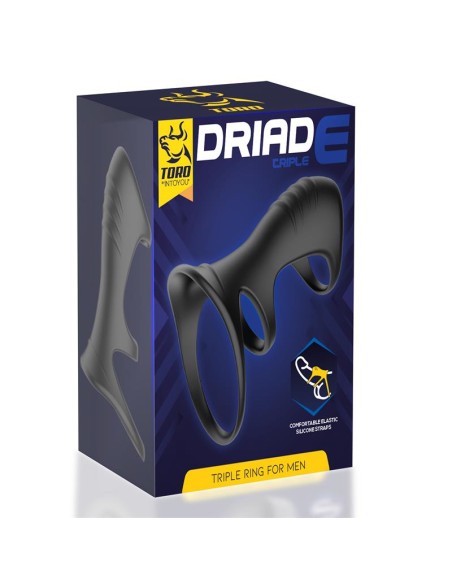 Driade Anillo Triple para Hombre Silicona