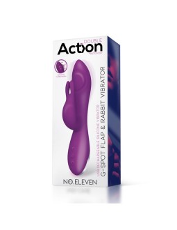 No Eleven Vibrador con Conejito Punto G y Fucion de Pulsacion USB Margnetico Silicona 2