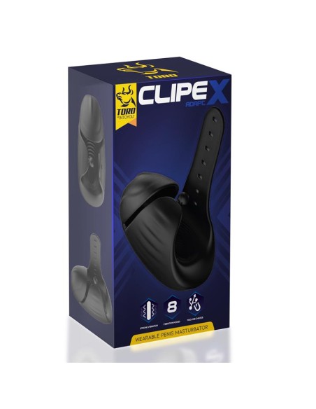 Clipex Masturbador Masculino Ajustable con Sistema de Clip Silicona Premium USB Magnetico