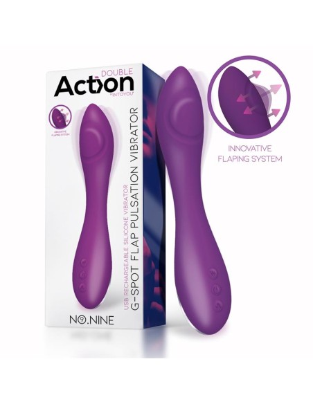 No Nine Vibrador Punto G Funcion de Pulsacion USB Magnetico Silicona