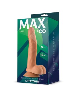 Saul Dildo Realista con Testiculos Natural 825 21 cm 2