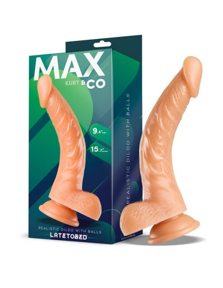 Kurt Dildo Realista con Testiculos Natural 94 24 cm