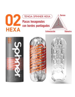 Masturbador Masculino Spinner 02 Hexa 2