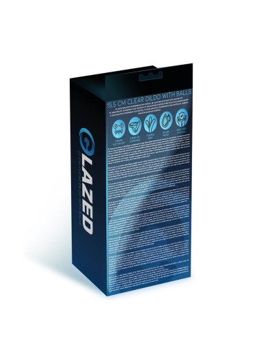 Dildo Realista con Testiculos Material Cristalino 155 cm