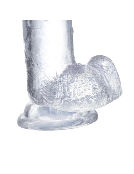 Dildo Realista con Testiculos Material Cristalino 155 cm