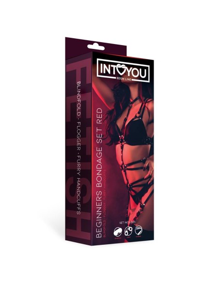 Set de Bondage para Principiantes Beginners 3 Piezas Rojo