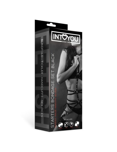 Set de Bondage para Principiantes Starters 4 Piezas Negro