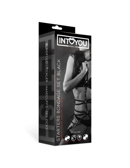 Set de Bondage para Principiantes Starters 4 Piezas Negro